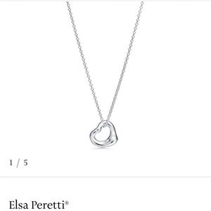 Silver Organic Heart Pendant Necklace - Women Jewelry